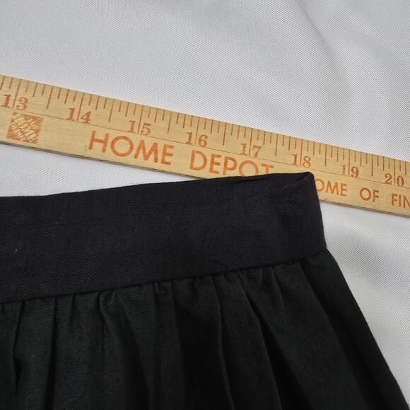 Custom Made Black Cotton Kutchi Colorful Embroidery Mirror Image Long Skirt XL - Picture 10 of 11